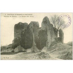 carte postale ancienne 76 ARQUES-LA-BATAILLE. Château le Donjon 5