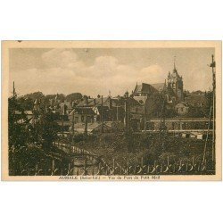 carte postale ancienne 76 AUMALE. Pont du Petit Mail 1935