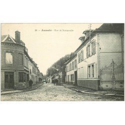 carte postale ancienne 76 AUMALE. Rue de Normandie Bourrellerie Froville