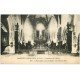 carte postale ancienne 76 BACQUEVILLE-EN-CAUX. Intérieur Eglise 1933