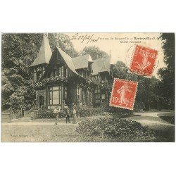 carte postale ancienne 76 BERTREVILLE. Chalet Normand 1911