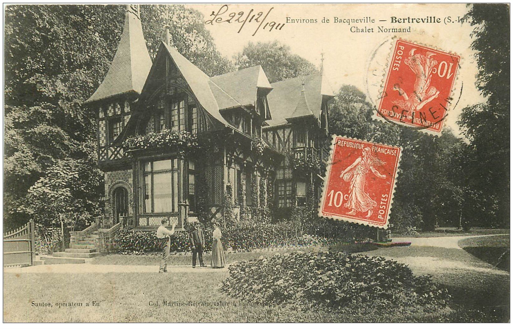 76 BERTREVILLE. Chalet Normand 1911