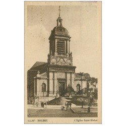 carte postale ancienne 76 BOLBEC. Eglise Saint-Michel 1947