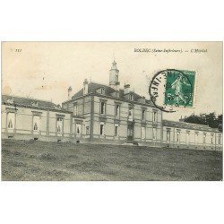 carte postale ancienne 76 BOLBEC. Hôpital 1908