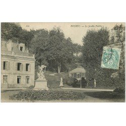 carte postale ancienne 76 BOLBEC. Le Jardin Public 1907