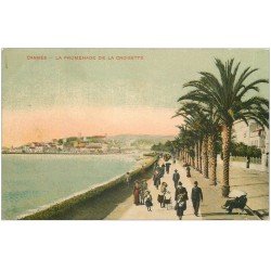 carte postale ancienne 06 CANNES. Promenade de la Croisette 1906