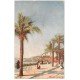 carte postale ancienne 06 CANNES. Promenade de la Croisette 1907 Oilette