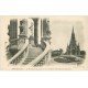 carte postale ancienne 76 BONSECOURS. Monument Jeanne d'Arc et Eglise