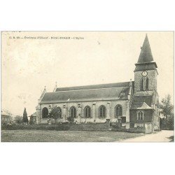 carte postale ancienne 76 BOSC-ROGER. Eglise et Cimetière 1913