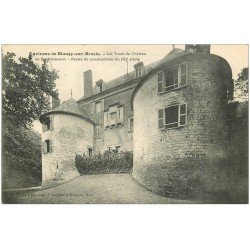 carte postale ancienne 76 BOUILLANCOURT. Tours du Château 1906