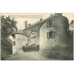 carte postale ancienne 76 BOUILLANCOURT. Tours du Château 1906
