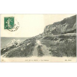 carte postale ancienne 76 CAP DE LA HEVE. Les Falaises 1915