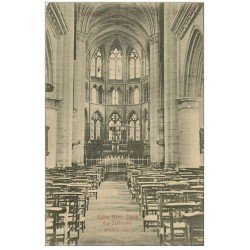 carte postale ancienne 76 CAUDEBEC-EN-CAUX. Eglise vue Autel