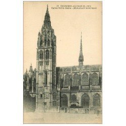 carte postale ancienne 76 CAUDEBEC-EN-CAUX. L'Eglise Notre-Dame