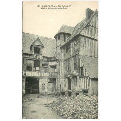 carte postale ancienne 76 CAUDEBEC-EN-CAUX. Maison Grande Rue