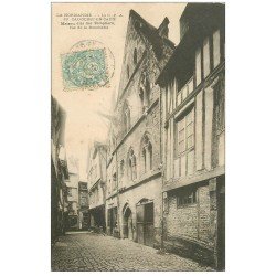 carte postale ancienne 76 CAUDEBEC-EN-CAUX. Maison Templiers rue de la Boucherie 1905