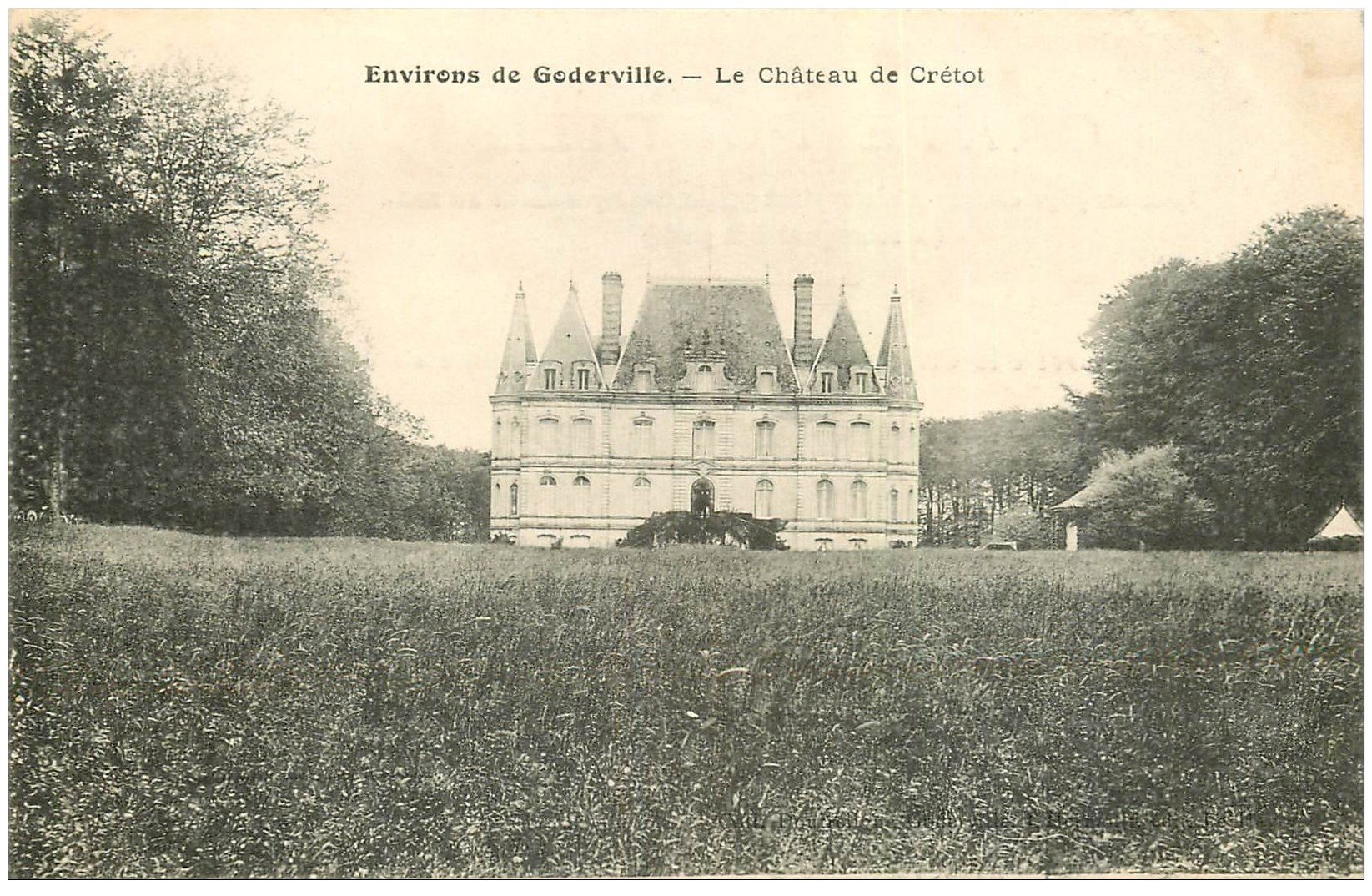 carte postale ancienne 76 CHATEAU DE CRETOT