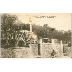 carte postale ancienne 06 CANNES. Quartier de la Californie Fontaine Saint-Georges