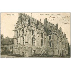 carte postale ancienne 76 CLERES. Château 1903
