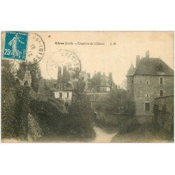 carte postale ancienne 76 CLERES. Château 1921