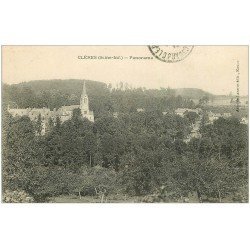 carte postale ancienne 76 CLERES. Panorama 1915