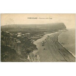 carte postale ancienne 76 CRIEL-SUR-MER. La Plage 1925