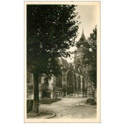 carte postale ancienne 76 DARNETAL. L'Eglise 1949. Carte photo timbre manquant