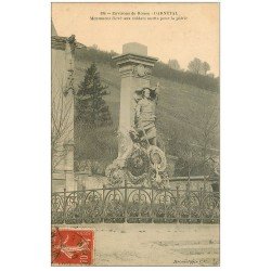 carte postale ancienne 76 DARNETAL. Monument Soldats Morts pour la Patrie 1907