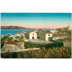 carte postale ancienne 06 CANNES. SAINTE-MARGUERITE. Port et Sémaphore 1931
