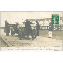 carte postale ancienne 76 DIEPPE. Grand Prix Automobile. Ravitaillement de Cissac avant sa mort 1908