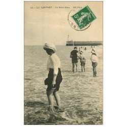 carte postale ancienne 76 DIEPPE. Le Demi-Bain 1912