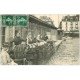 carte postale ancienne 76 DIEPPE. Marchandes de Moules et Poissons à la Poissonnerie 1908 et Jeune vendeur de Journaux