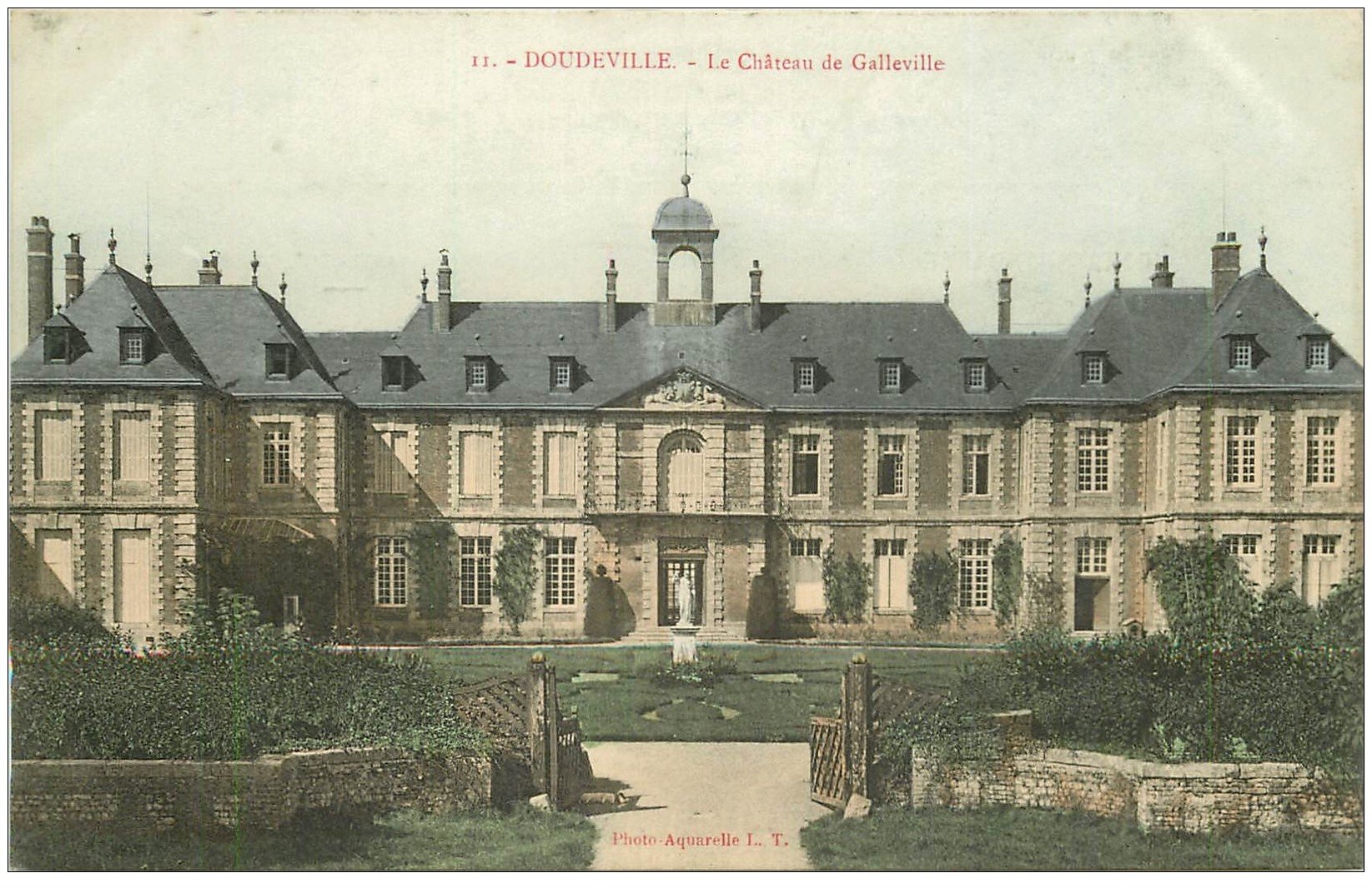carte postale ancienne 76 DOUDEVILLE. Le Château de Galleville
