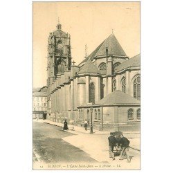 carte postale ancienne 76 ELBEUF. Eglise Saint-Jean Abside