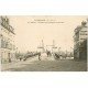 carte postale ancienne 76 ELBEUF. Pont suspendu Entrée rue Saint-Jean