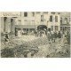 carte postale ancienne 76 ELBEUF. Rue Thuit-Anger orage de 1908