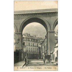 carte postale ancienne 76 ELBEUF. Viaduc de l'Hospice et Boulangerie