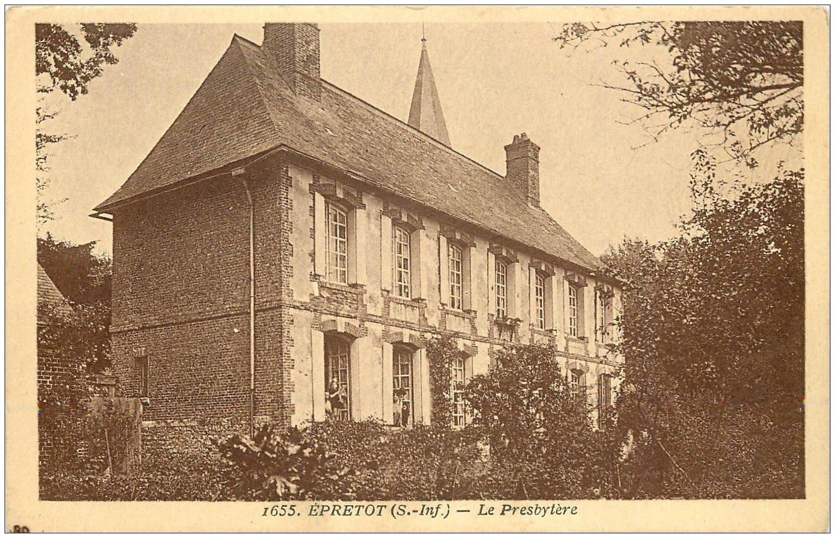 carte postale ancienne 76 EPRETOT. Presbytère