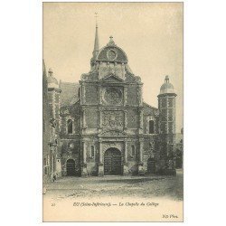 carte postale ancienne 76 EU. Chapelle du Collège