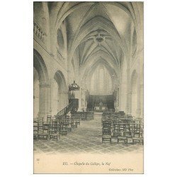 carte postale ancienne 76 EU. Chapelle du Collège Nef