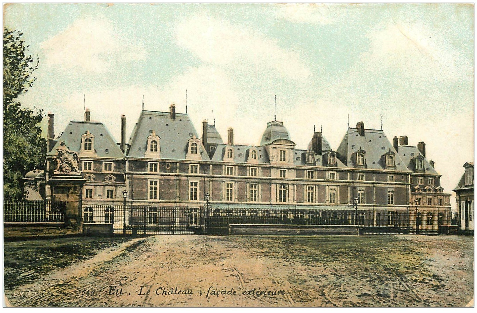 carte postale ancienne 76 EU. Château Comte de Paris façade