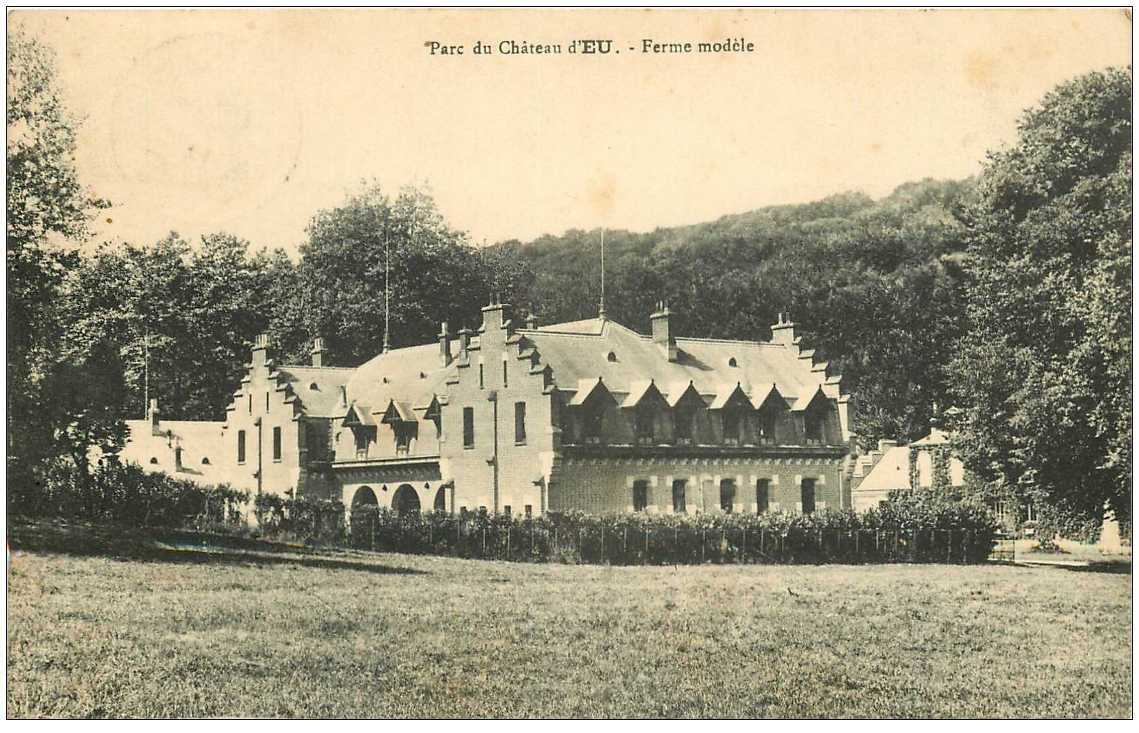 carte postale ancienne 76 EU. Ferme modèle Parc 1911