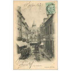 carte postale ancienne 76 EU. La Grande Rue 1903
