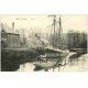 carte postale ancienne 76 EU. Le Canal bateau de transports des Sels Picards