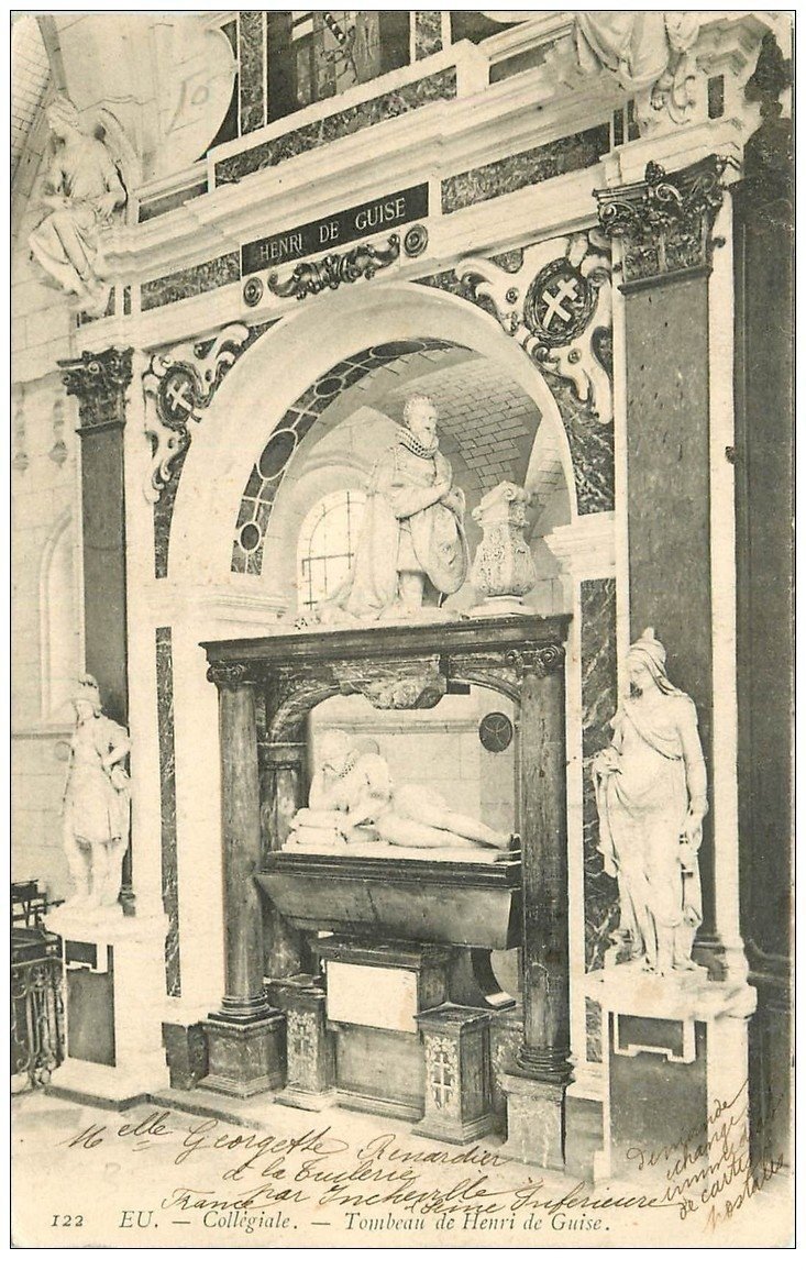 carte postale ancienne 76 EU. Tombeau Henri de Guise 1903