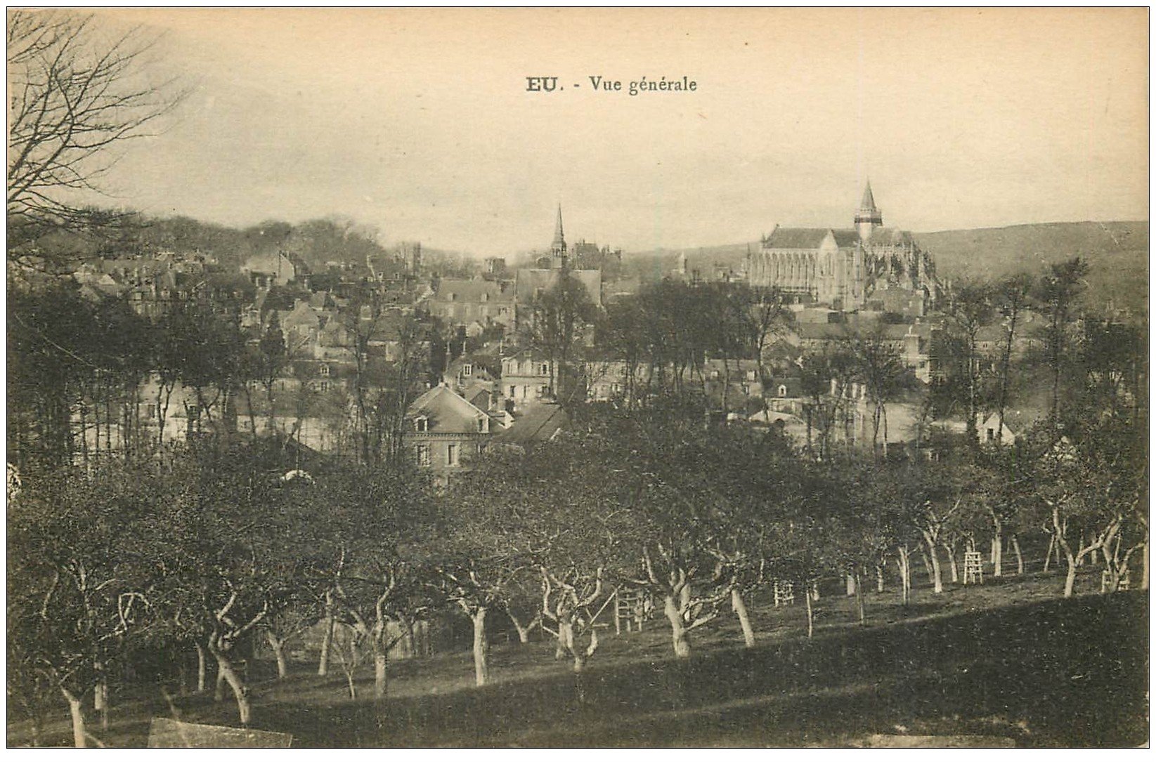 carte postale ancienne 76 EU. Vue générale