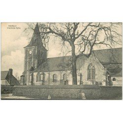 carte postale ancienne 76 FAUVILLE. Ancienne Eglise