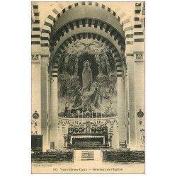 carte postale ancienne 76 FAUVILLE-EN-CAUX. Eglise intérieur