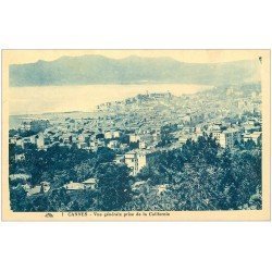 carte postale ancienne 06 CANNES. Vue prise de la Californie