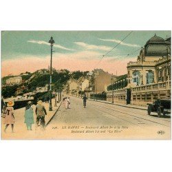 carte postale ancienne 76 LE HAVRE. Boulevard Albert Ier et la Hève